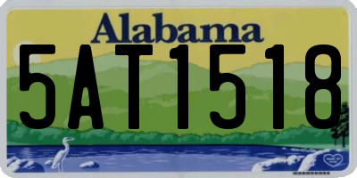 AL license plate 5AT1518