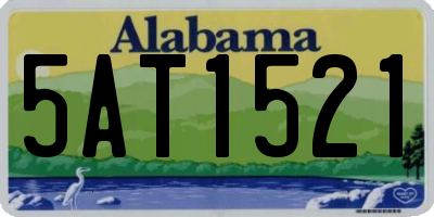 AL license plate 5AT1521