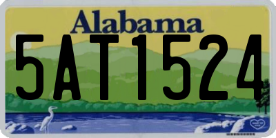 AL license plate 5AT1524