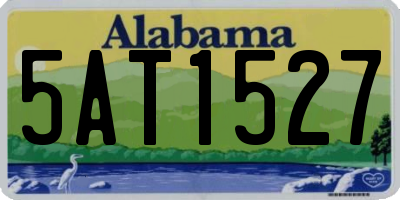 AL license plate 5AT1527