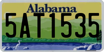 AL license plate 5AT1535