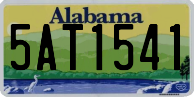 AL license plate 5AT1541
