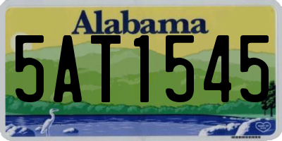 AL license plate 5AT1545