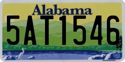 AL license plate 5AT1546