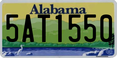 AL license plate 5AT1550