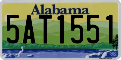 AL license plate 5AT1551