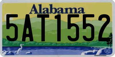 AL license plate 5AT1552