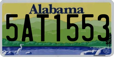 AL license plate 5AT1553