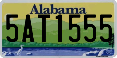 AL license plate 5AT1555