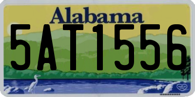 AL license plate 5AT1556