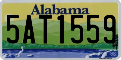 AL license plate 5AT1559