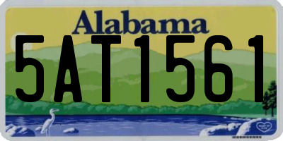 AL license plate 5AT1561