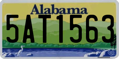 AL license plate 5AT1563