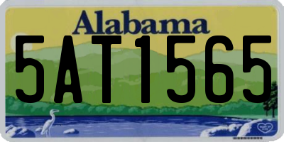 AL license plate 5AT1565