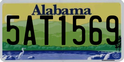AL license plate 5AT1569