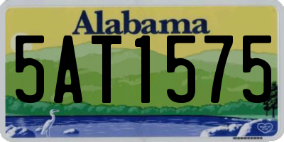AL license plate 5AT1575