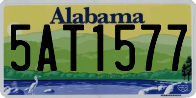 AL license plate 5AT1577
