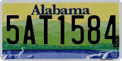 AL license plate 5AT1584