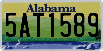 AL license plate 5AT1589