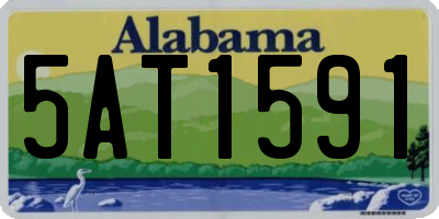 AL license plate 5AT1591