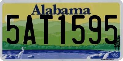 AL license plate 5AT1595