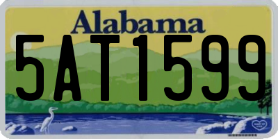 AL license plate 5AT1599