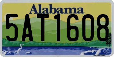 AL license plate 5AT1608