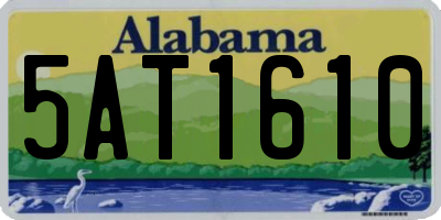 AL license plate 5AT1610