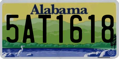 AL license plate 5AT1618