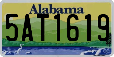 AL license plate 5AT1619