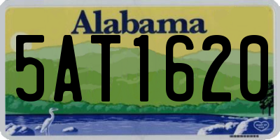 AL license plate 5AT1620