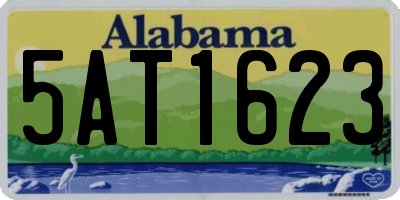 AL license plate 5AT1623
