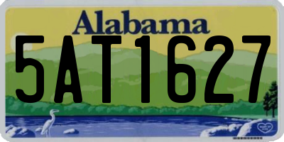 AL license plate 5AT1627