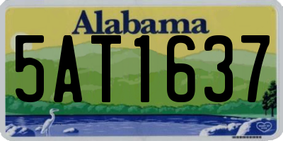 AL license plate 5AT1637