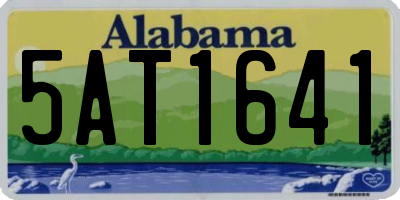 AL license plate 5AT1641