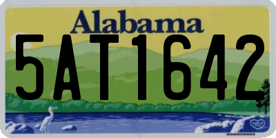 AL license plate 5AT1642