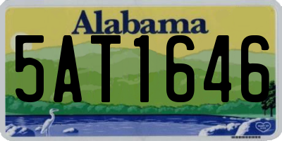 AL license plate 5AT1646