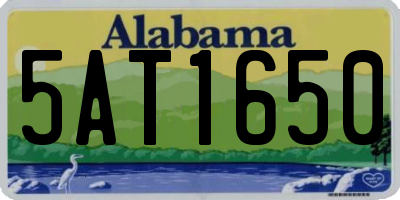 AL license plate 5AT1650