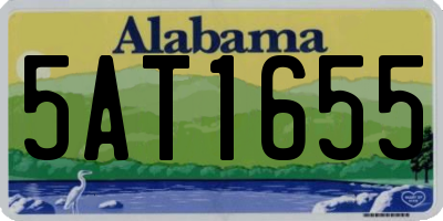 AL license plate 5AT1655