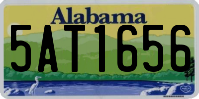 AL license plate 5AT1656