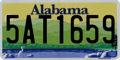 AL license plate 5AT1659