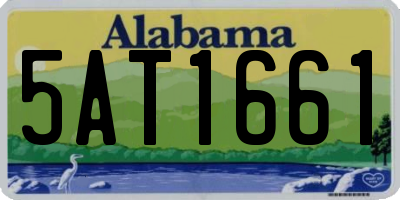AL license plate 5AT1661