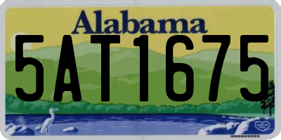 AL license plate 5AT1675