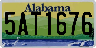 AL license plate 5AT1676