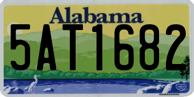 AL license plate 5AT1682