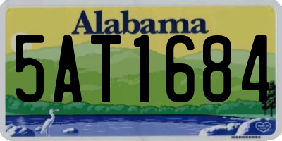 AL license plate 5AT1684