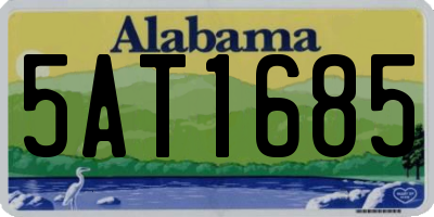 AL license plate 5AT1685