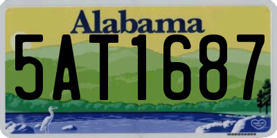 AL license plate 5AT1687
