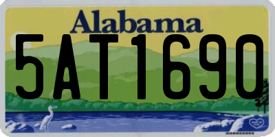 AL license plate 5AT1690