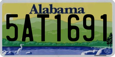 AL license plate 5AT1691